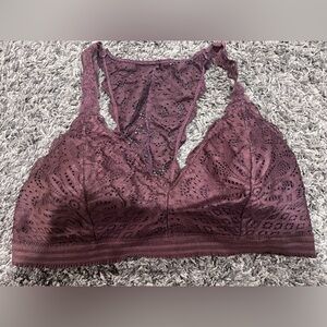 Maurices Lace Bralette in Dark Brown